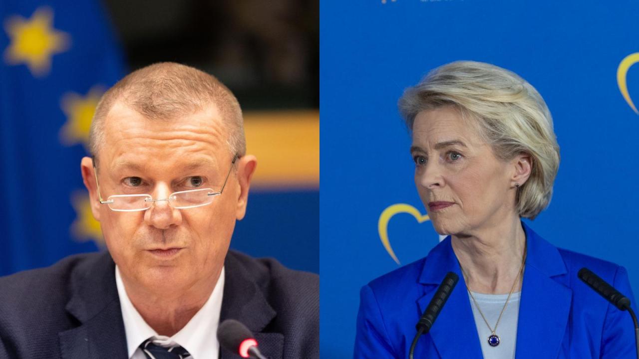 EU-parlamentariker Markus Pieper och EU-kommissionens ordförande Ursula von der Leyen tillhör båda tyska kristdemokratiska CDU. Arkivbild.
