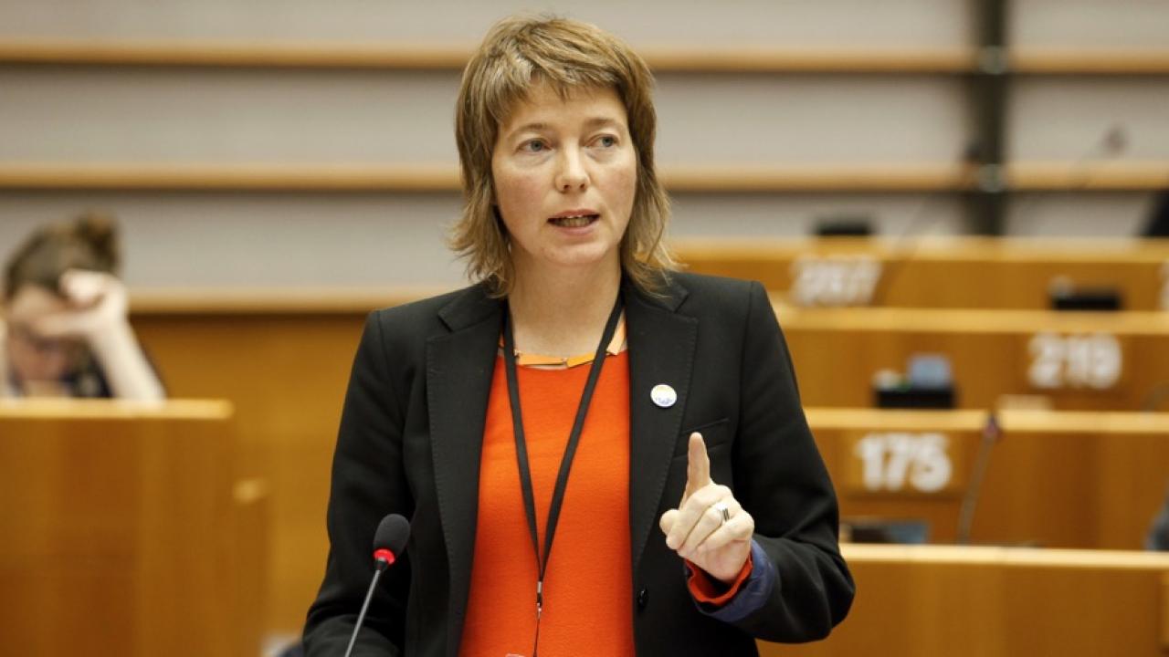 Malin Björk (V) tror att investerarskyddet ISDS kommer att lyftas ur handelsavtalet med USA. Arkivbild.