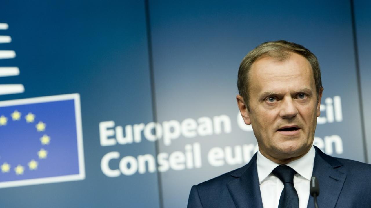 Europeiska rådets ordförande Donald Tusk leder onsdagens toppmöte. Arkivbild.