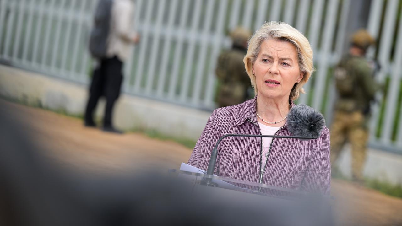 EU-kommissionens ordförande Ursula von der Leyen.