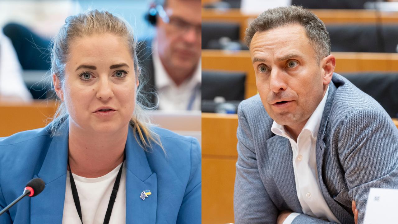 EU-parlamentariker Emma Wiesner (C) och Tomas Tobé (M). Arkivbild.