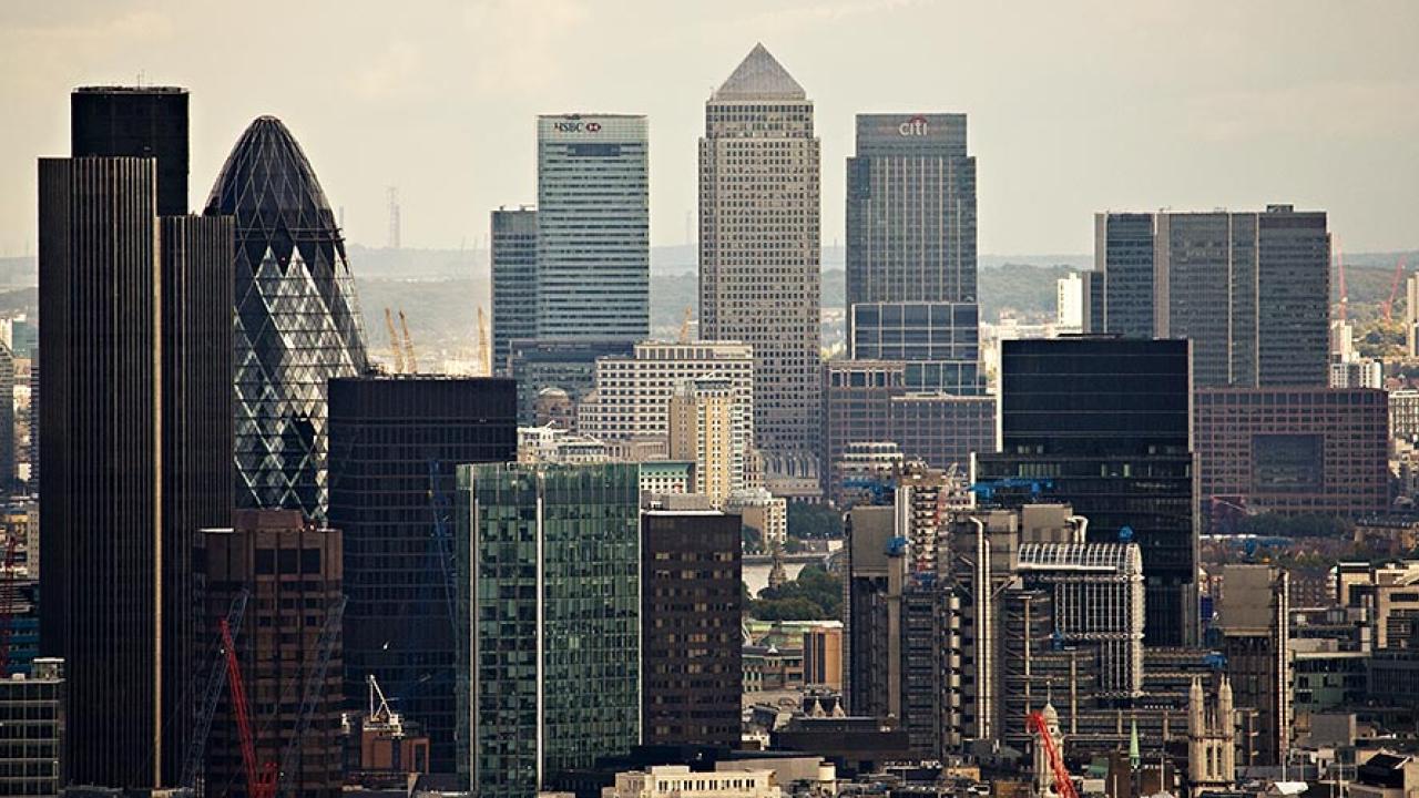 Londons finansdistrikt City där Liborräntan sätts.