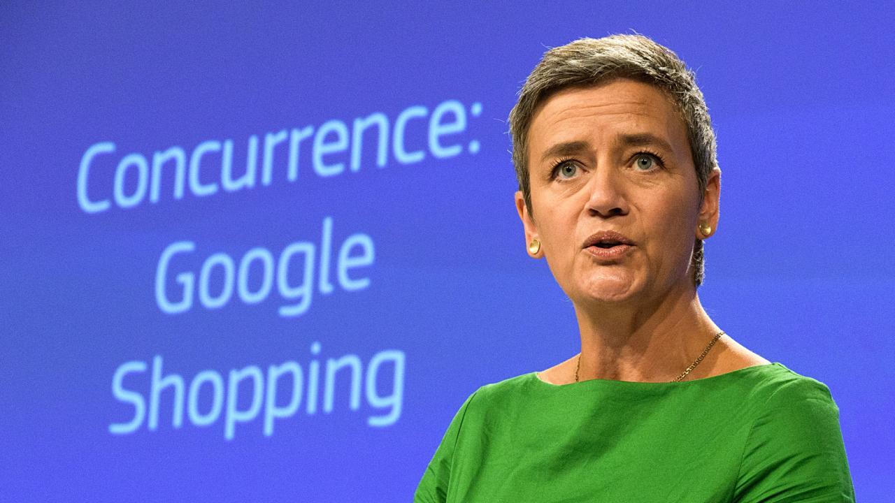 EU.s konkurrenskommissionär, den danska liberalen Margrethe Vestager. 
