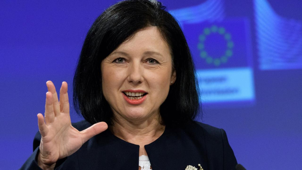EU:s jämställdhetskommissionär Věra Jourová.