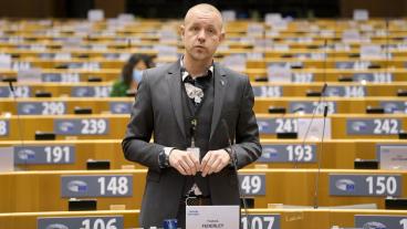 Europaparlamentariker Fredrick Federley (C). Arkivbild.