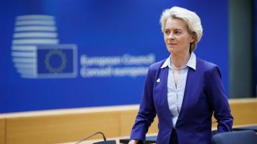 EU-kommissionens ordförande Ursula von der Leyen föreslår vilka poster kommissionärerna får. EU-parlamentet har att godkänna eller avvisa. Arkivbild.