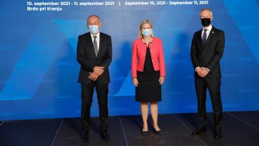 Finansminister Magdalena Andersson (S) träffar EU:s finansministrar på informellt möte. 