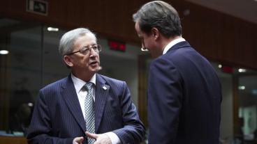 Jean-Claude Juncker och David Cameron. Arkivbild.