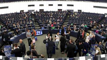 Öppet hus i EU-parlamentet i Strasbourg. Arkivbild.