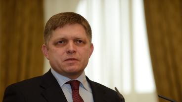 Slovakiens socialdemokratiske premiärminister Robert Fico. Arkivbild.