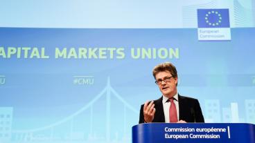 EU:s finansmarknadskommissionär Jonathan Hill.