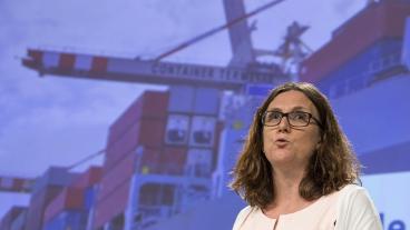 EU:s handelskommissionär Cecilia Malmström. Arkivbild.