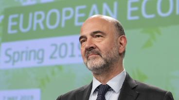 EU:s ekonomikommissionär, den franske socialdemokraten Pierre Moscovici.