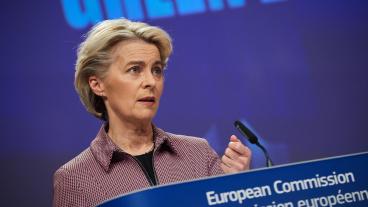 EU-kommissionens ordförande Ursula von der Leyen. 