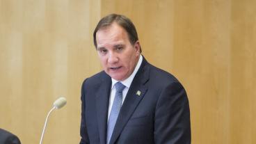 Statsminister Stefan Löfven (S) avger regeringsförklaringen i riksdagen. Arkivbild.