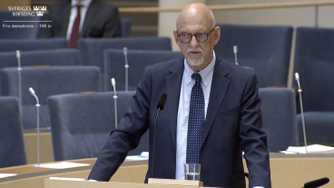EU-minister Hans Dahlgren presenterade på onsdagen regeringens politiska inriktning för svenska ordförandeskapet i EU våren 2023. 
