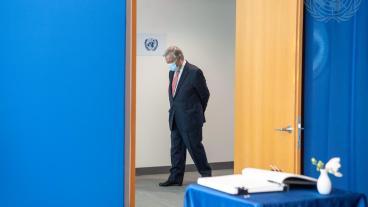 FN:s generalsekreterare António Guterres. Arkivbild