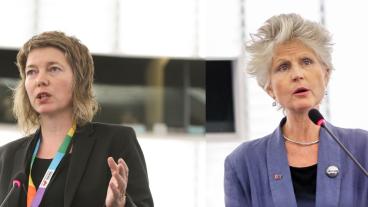 EU-parlamentarikerna Malin Björk (V) och Anna Maria Corazza Bildt (M). Arkivbild. EU-parlamentarikerna Malin Björk (V) och Anna Maria Corazza Bildt (M). Arkivbild.