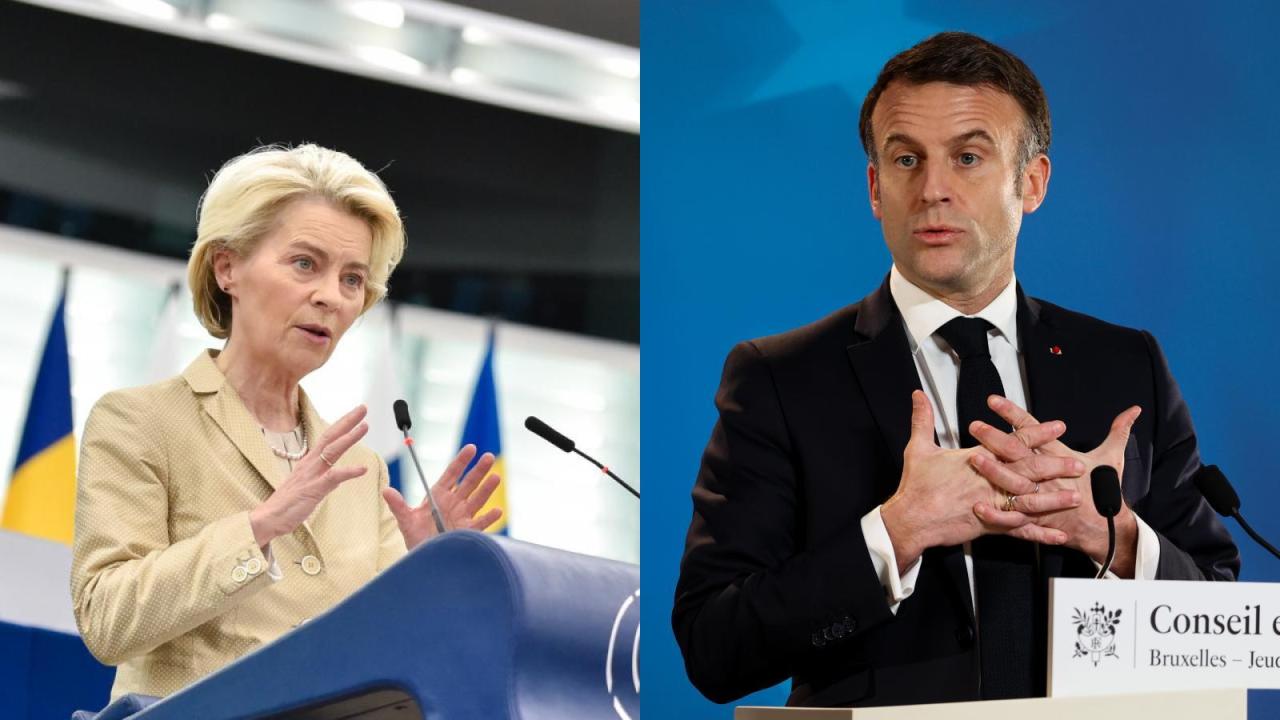 Leyen och Macron