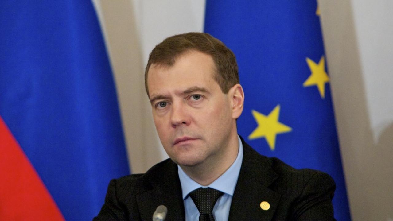 Den ryske premiärministern Dmitrij Medvedev. Arkivbild.