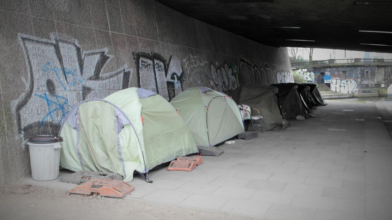 Runt 700 00 personer uppskattas enligt EU-parlamentet vara hemlösa. Arkivbild.