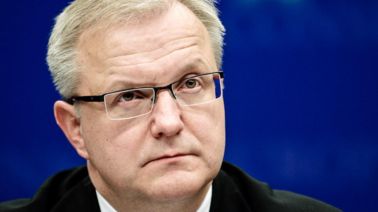 EU-kommissionär Olli Rehn var nöjd över att en lösning nåtts om Finlands krav på säkerheter för Greklandslånen.