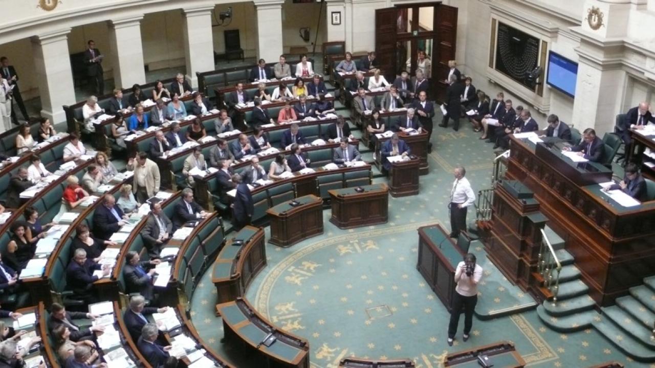 Belgiska parlamentets andra kammare. Arkivbild.
