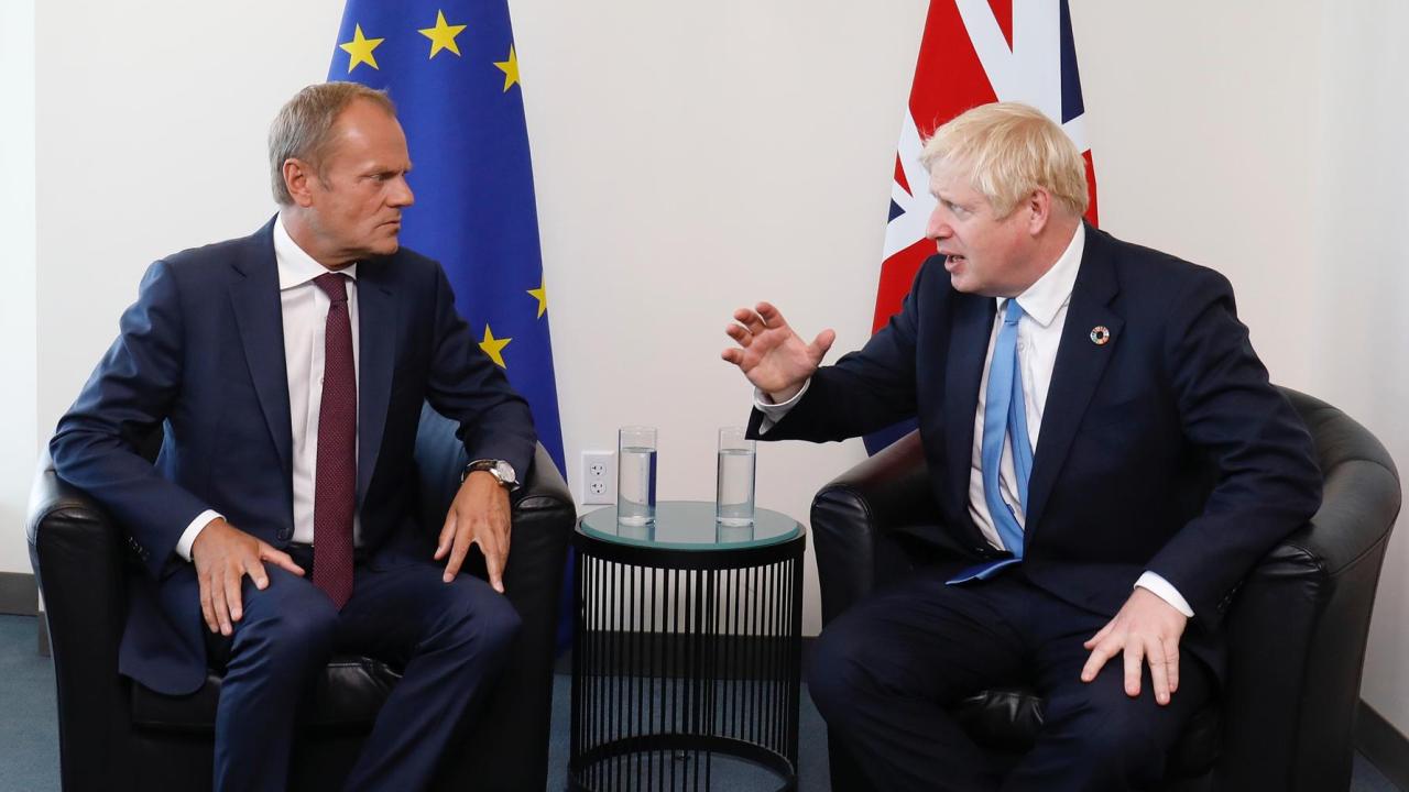 Europeiska rådets ordförande Donald Tusk hade tidigare satt i dag fredag som tidsfrist för britterna att lämna in genomförbara brexitförslag för att frågan skulle kunna diskuteras på nästa veckas EU-toppmöte. Arkivbild.