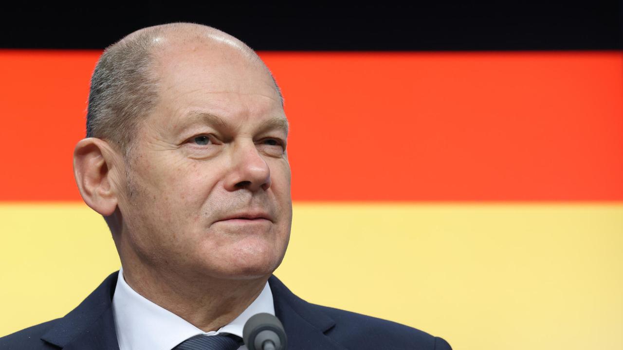 Tysklands socialdemokratiske förbundskansler Olaf Scholz. Arkivbild.