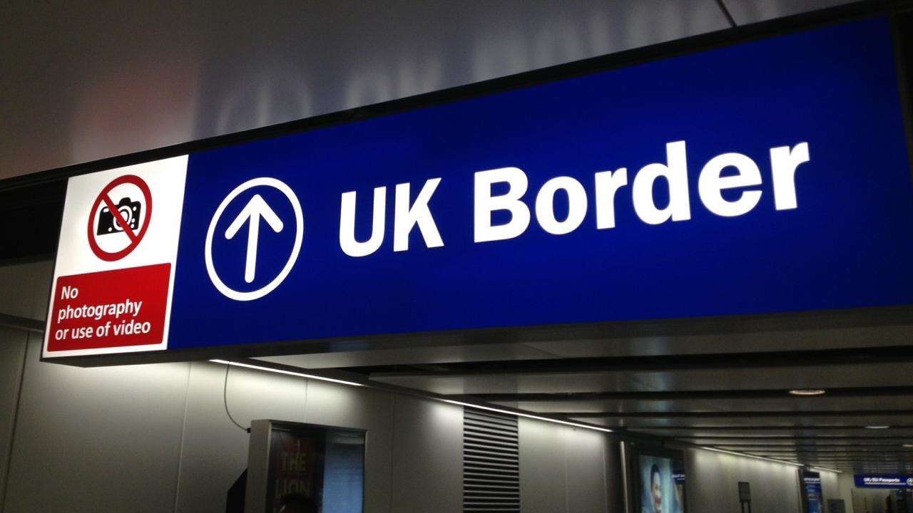 EU:s fria rörlighet väntas uppgöra att gälla i Storbritannien 29 mars 2019. Arkivbild.