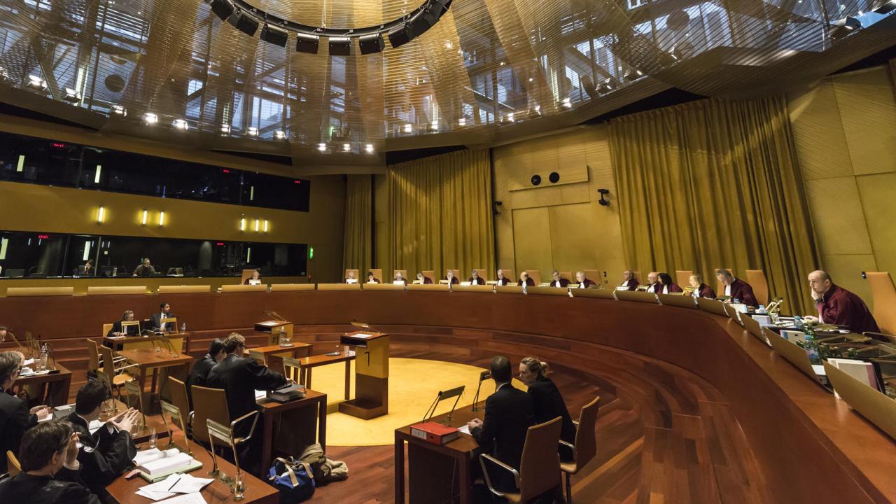 En förhandling i EU-domstolen i Luxemburg. Arkivbild.