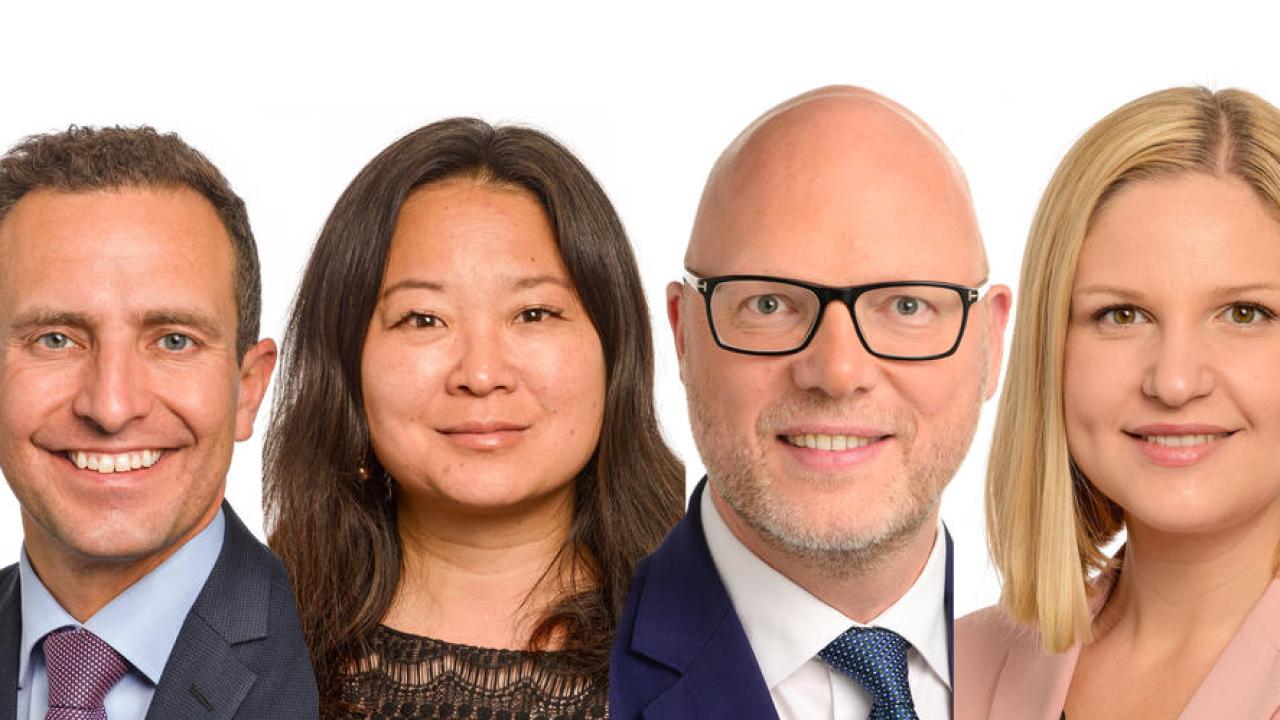 Moderaternas Europaparlamentariker Tomas Tobé, Jessica Polfjärd, Jörgen Warborn och Arba Kokalari.
