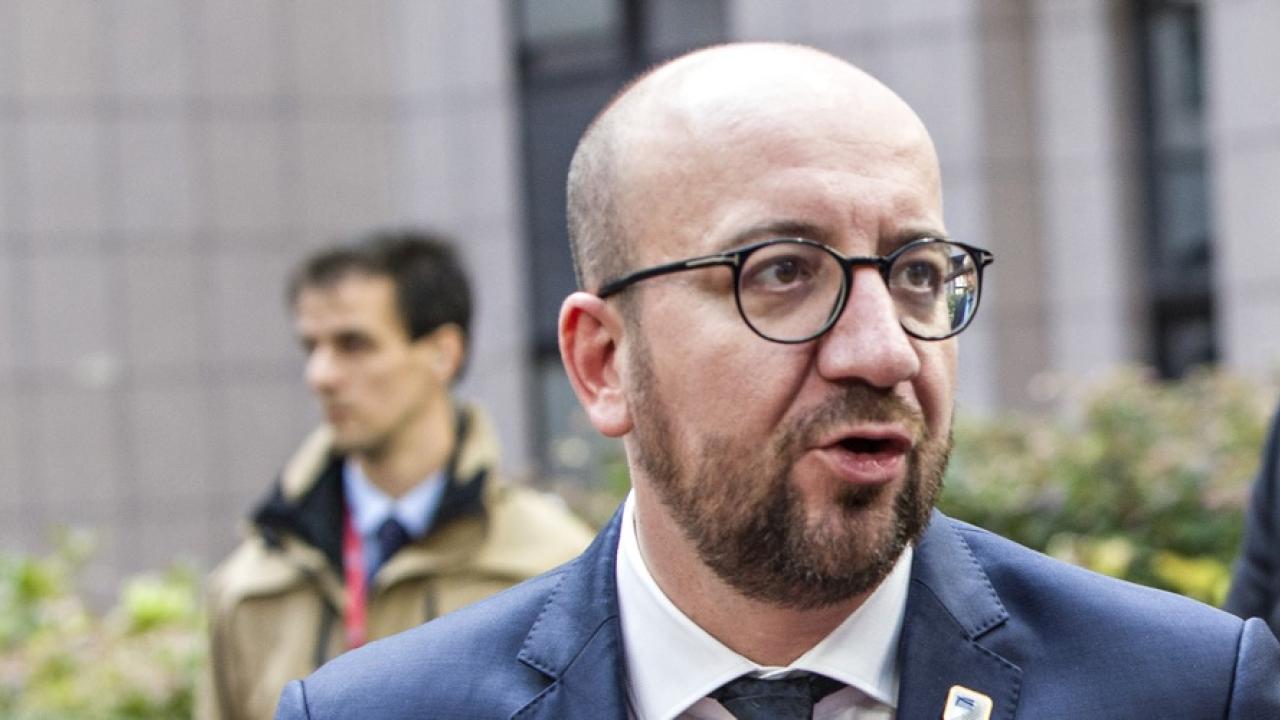Belgiens premiärminister Charles Michel vid veckans EU-toppmöte. 