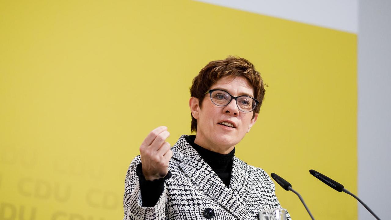 Annegret Kramp-Karrenbauer, ledare för tyska kristdemokratiska CDU. Arkivbild.