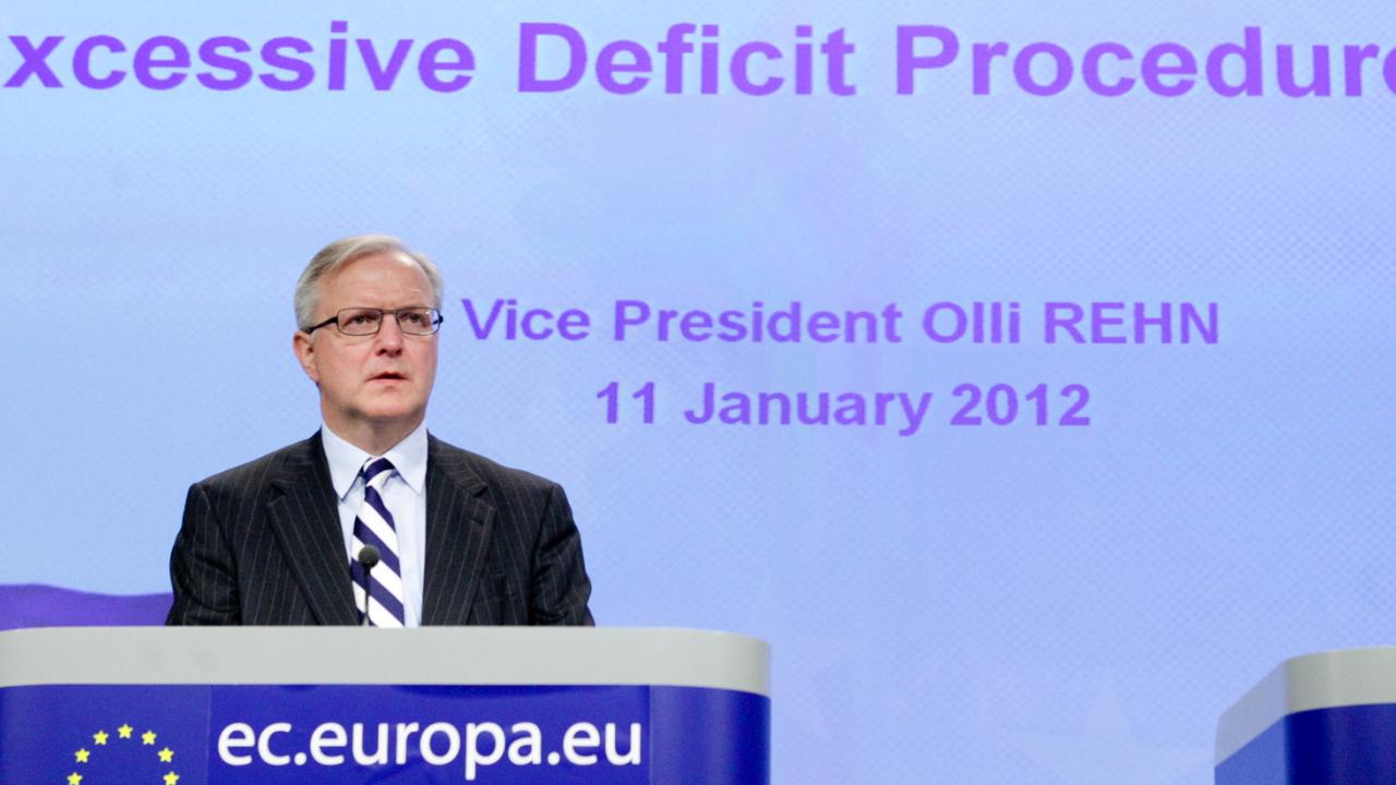 EU:s ekonomikommissionär Olli Rehn hotar med att dra in miljardstöd till Ungern. Arkivbild.