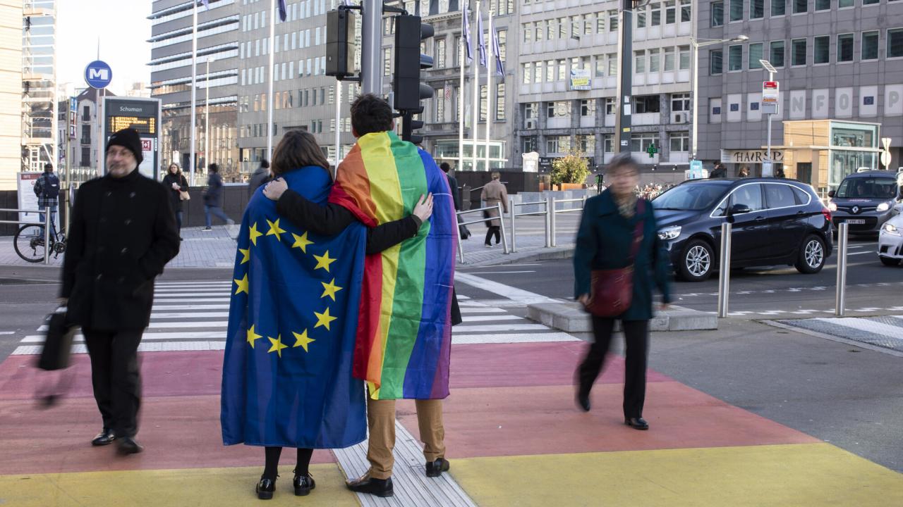 Veckans omröstning i EU-parlamentet om att göra EU till en frihetszone för hbtq-personer är ett symboliskt beslut. Arkivbild.