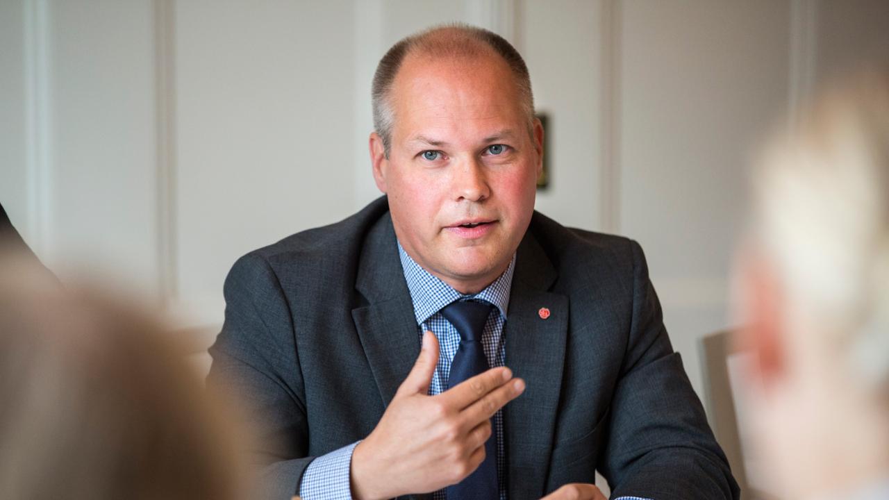 Justitie- och migrationsminister Morgan Johansson (S). Arkivbild.