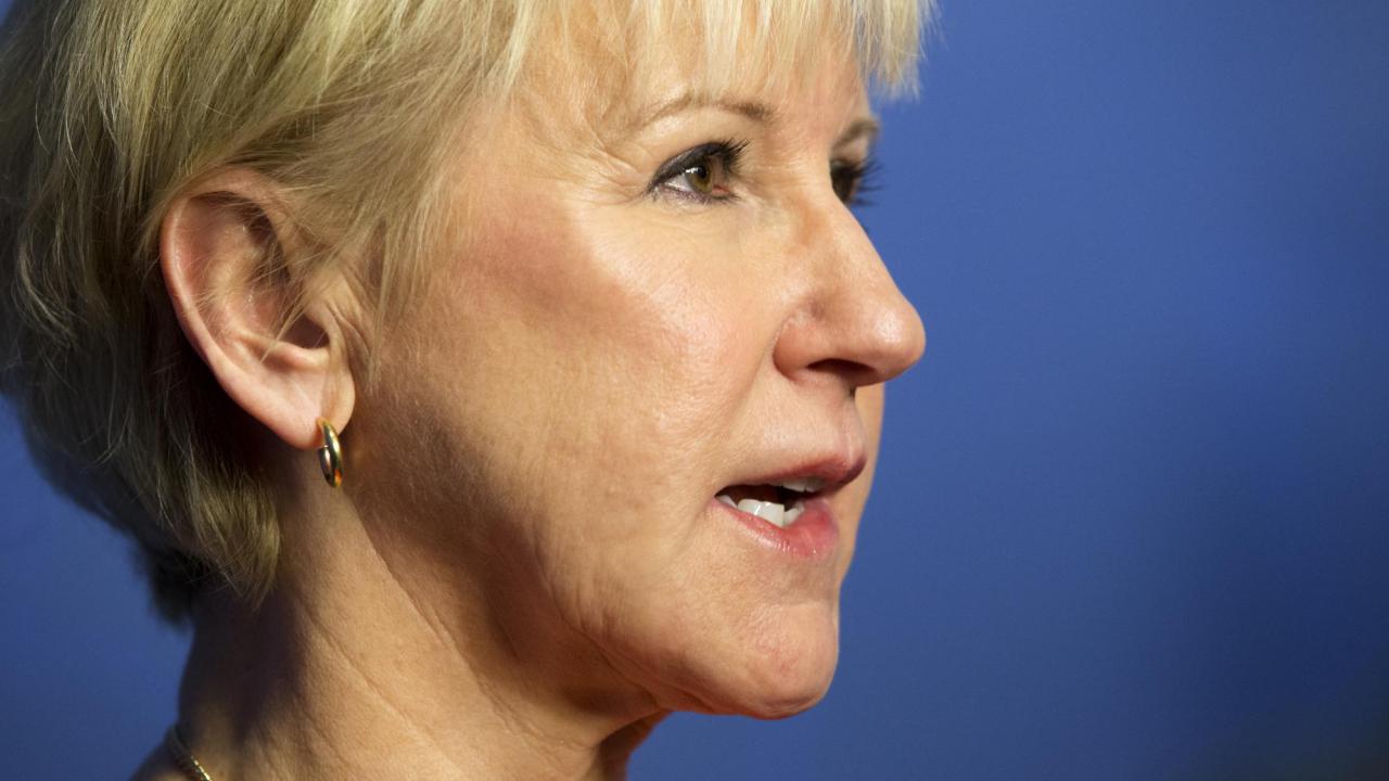 Utrikesminister Margot Wallström (S). Arkivbild.