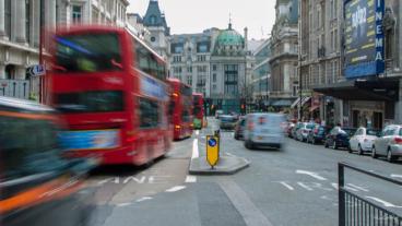 Gatubild från London, Storbritannien.