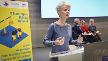 Anna Maria Corazza Bildt petas från M-listan till Europaparlamentet. Arkivbild.
