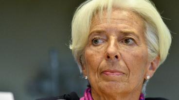 Christine Lagarde under onsdagens utfrågning i EU-parlamentets ekonomiutskott.