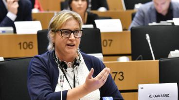 Karin Karlsbro har representerat den liberala RE-gruppen i förhandlingarna om EU-parlamentets position om handels- och investeringsavtalet med Vietnam. Arkivbild.