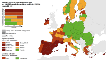 ECDC covidkarta 5 augusti 2021.