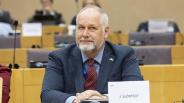 Vänsterpartiets Jonas Sjöstedt har varit Sveriges aktivaste EU-parlamentariker enligt detta mått. Arkivbild.