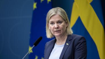Statsminister Magdalena Andersson (S) återrapporterade i riksdagen på onsdagen om förra veckans informella EU-toppmöte . Arkivbild.
