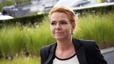Danmarks utlännings- och integrationsminister Inger Støjberg. Arkivbild.