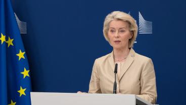 EU-kommissionens ordförande Ursula von der Leyen. 