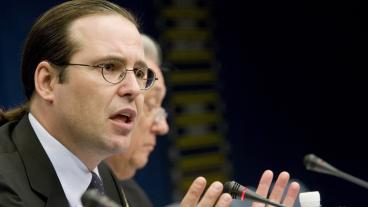 Finansminister Anders Borg (M) kan komma att säga nej till ansvarsfrihet för EU-kommissionen för andra året i rad. Arkivbild.