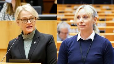 Heléne Fritzon blev "oerhört upprörd" och Jessica Stegrud "otroligt trött" under en paneldebatt om jämställdhet på måndagen.