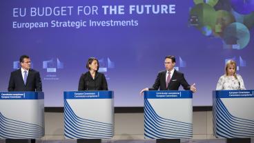 Flera EU-kommissionär lade i samlad trupp fram nya budgetförslag på onsdagen. 